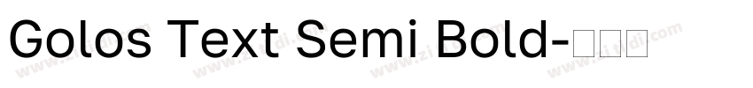 Golos Text Semi Bold字体转换